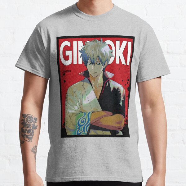 Sakata Gintoki Gintama Red Comic Design Classic T-Shirt RB2806 product Offical gintama Merch
